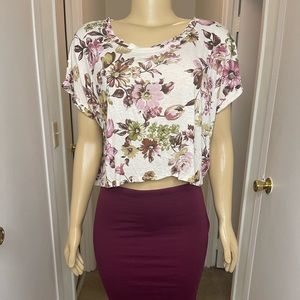 Forever21 Floral Crop Top